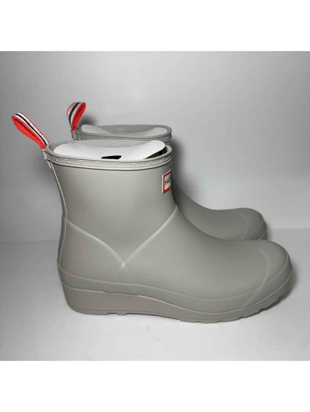 Hunter Original Play Short Rain Boots Womens Size 8 Zinc Grey W/Box